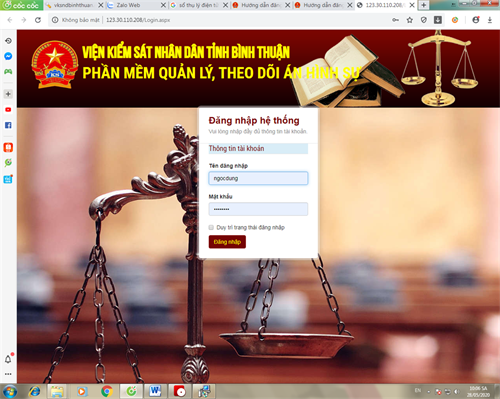 Hướng dẫn chi tiết sổ thụ lý điện tử án Hình sự
